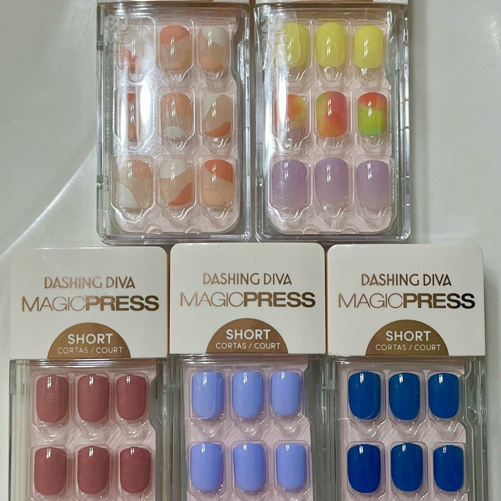 5 SETS OF SHORT MAGICPRESS NAILS FOR SUMMER!!